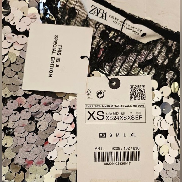 Zara sequin crop top - Picture 15 of 16